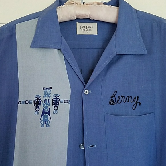 Awesome Vintage Bowling Shirt Nat Nast 